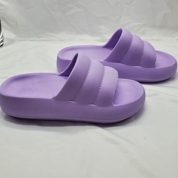 BNWT MIA Kandy Waterproof Platform Slide Sandal In Lavender Sz 10 - Picture 5 of 11